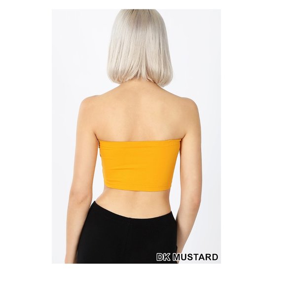 Stretchy Sexy Strapless Bandeau - Tube Top - Crop Top - Picture 4 of 4